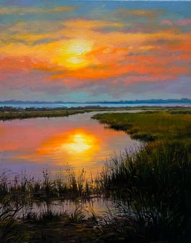 Sunset reflections