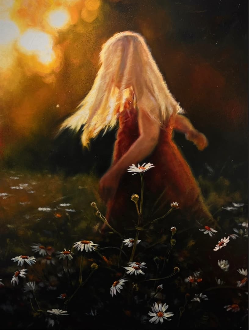 Among the flowers